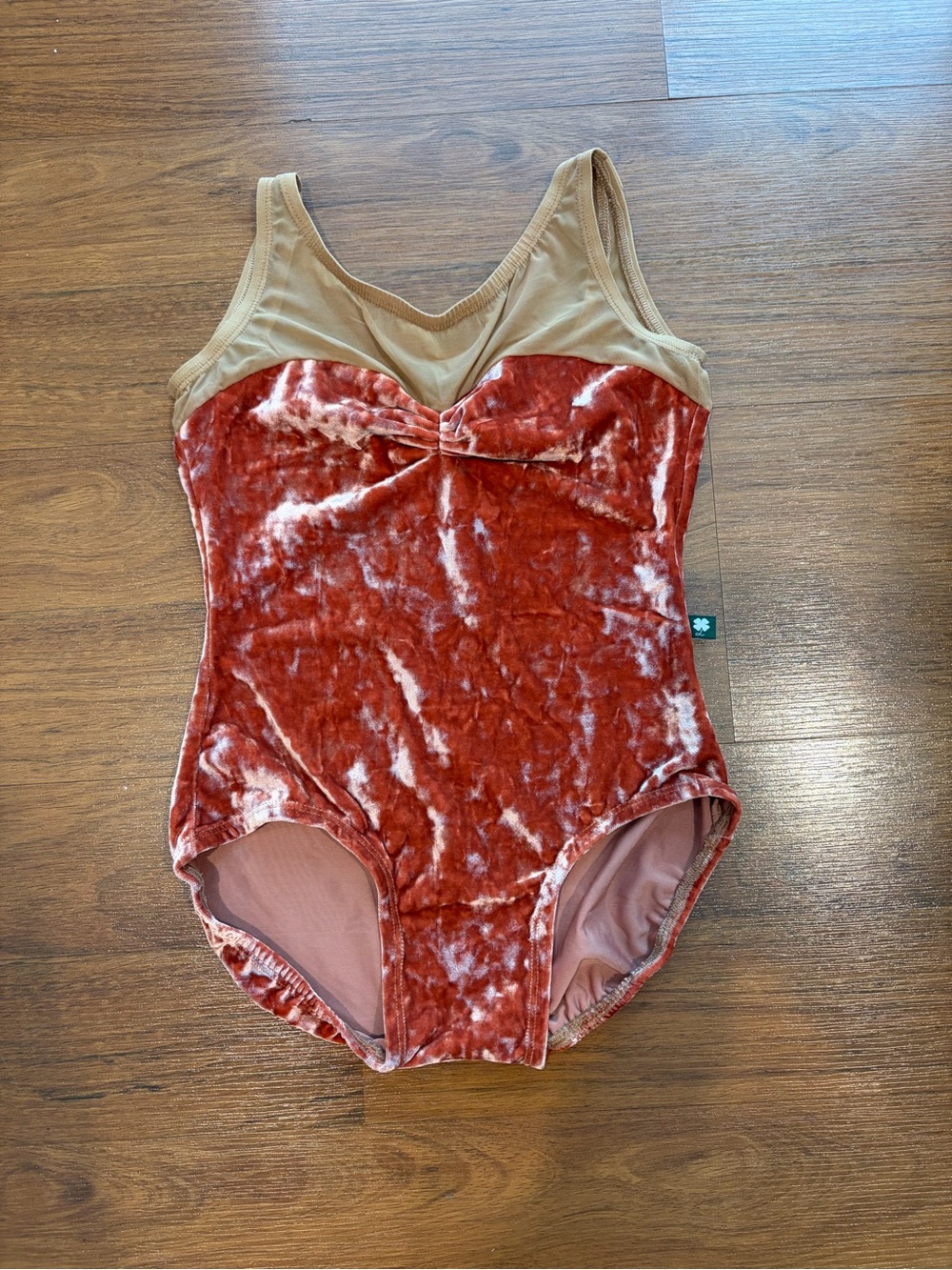 Velvet Orange Leotard - Luckyleo S